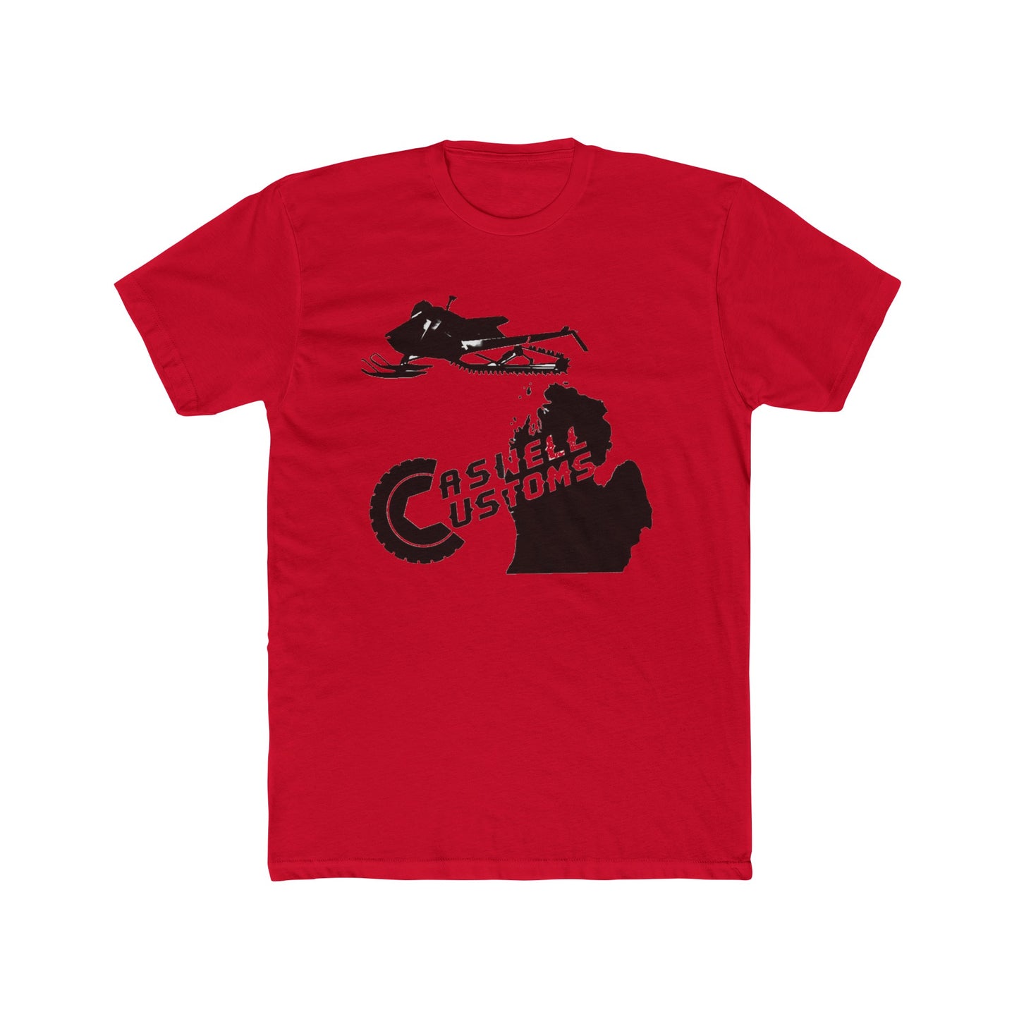 Michigan Snowmobiler CC Men's Cotton Crew Tee
