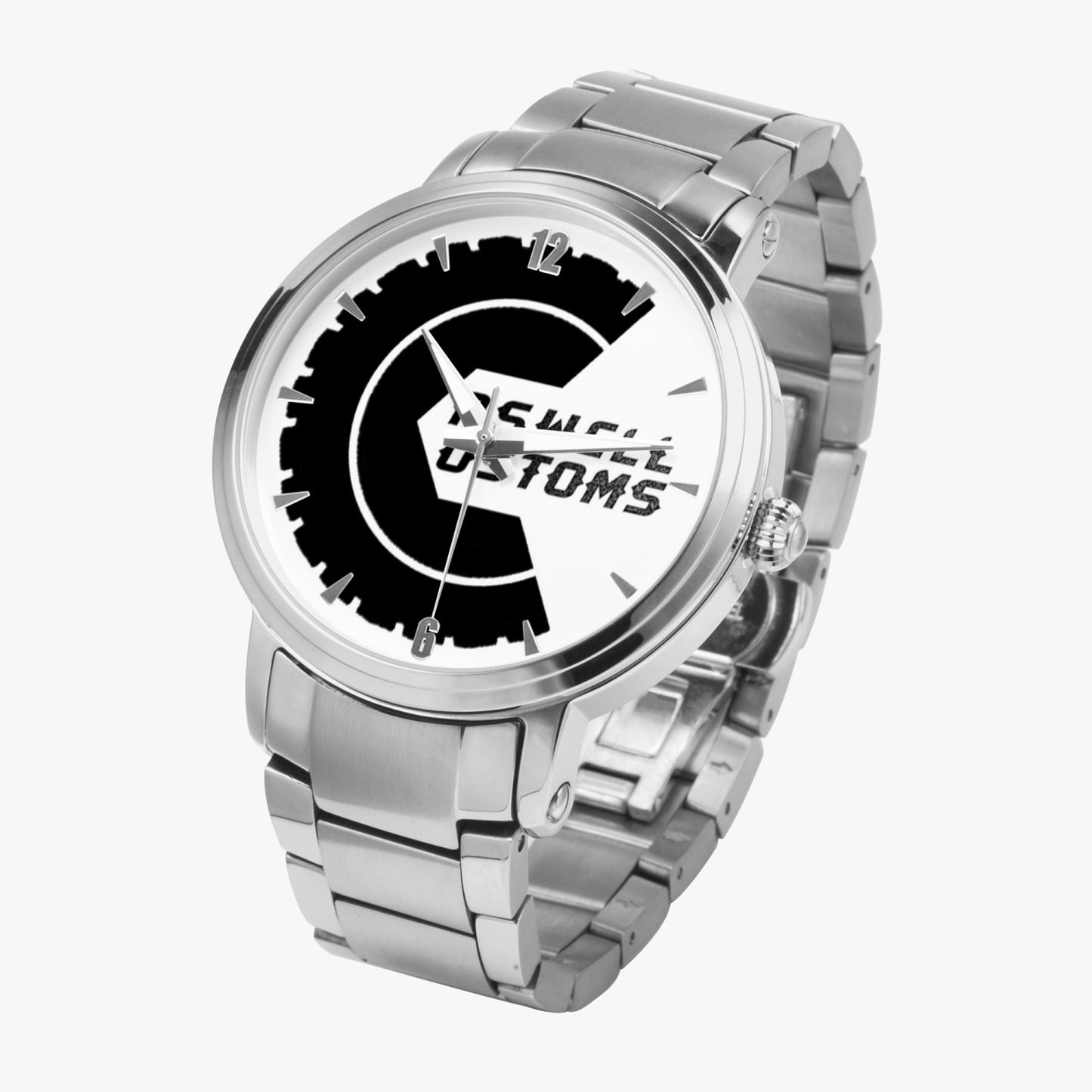 Caswell Customs Steel Strap Automatic Watch