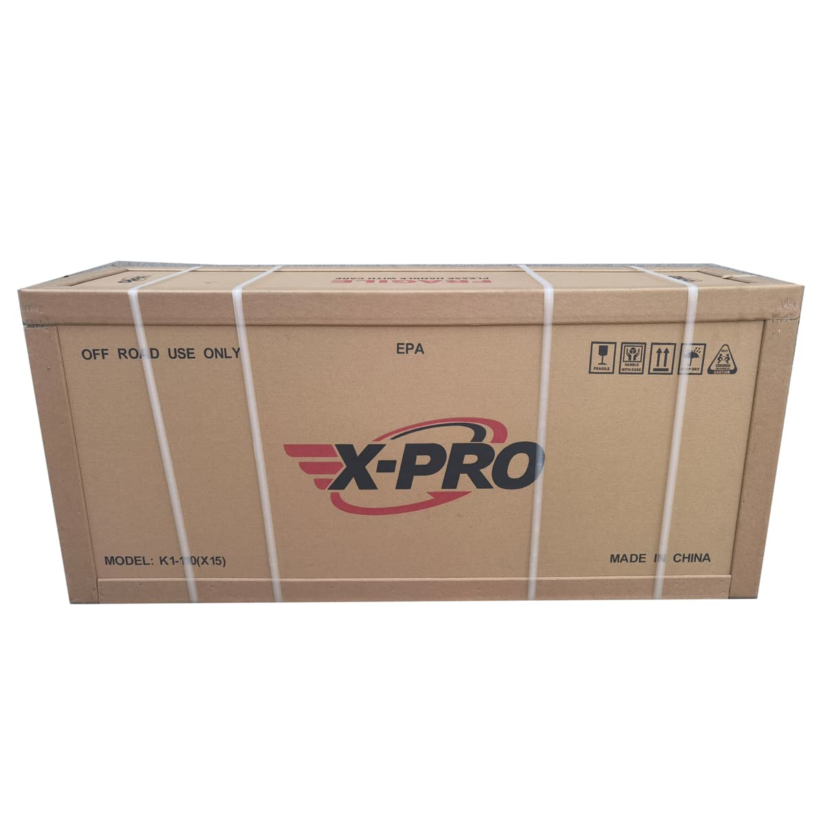 X-PRO X15 110cc Zongshen Brand Engine Dirt Bike with Semi-Automatic Transmission, Kick Start,12"/10" Wheels! (Red)