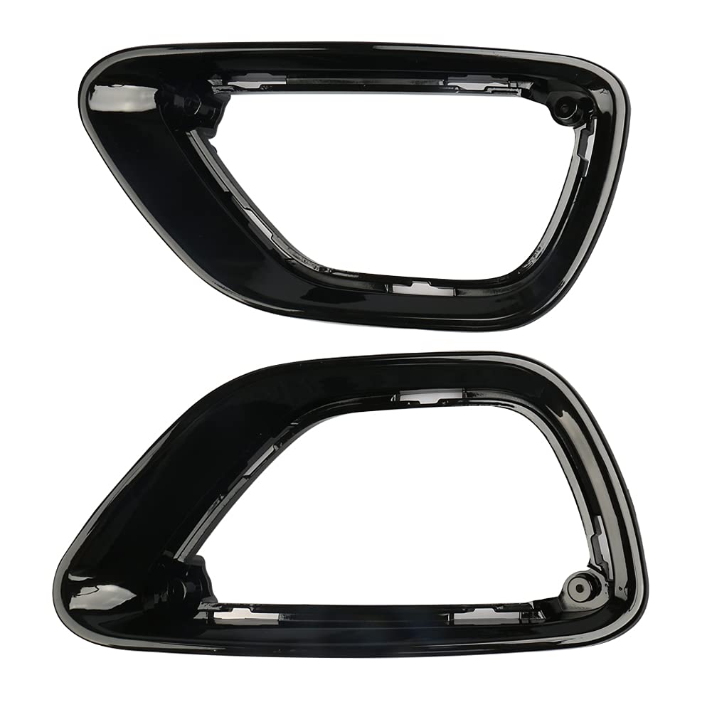 sportuli Black Front Fog Light Cover Fog Lamp Trim Replace for 2014-2016 Jeep Grand Cherokee (2014-2016)