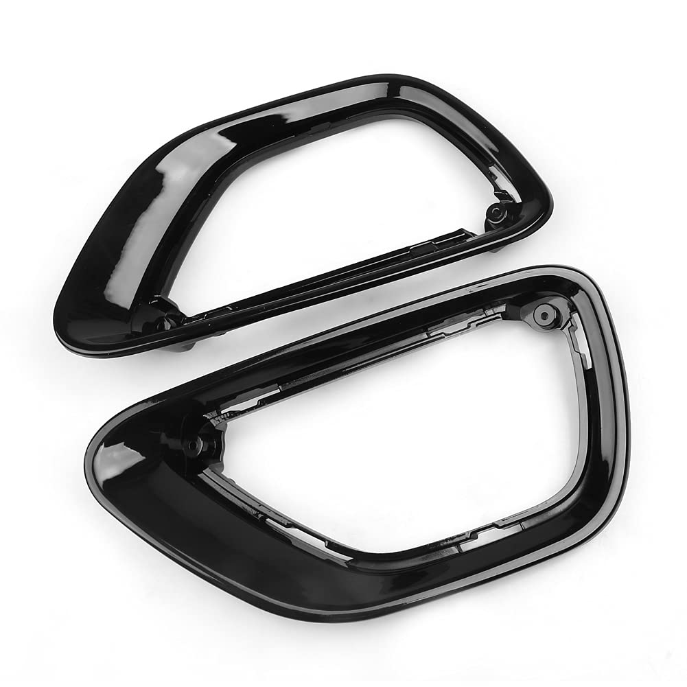 sportuli Black Front Fog Light Cover Fog Lamp Trim Replace for 2014-2016 Jeep Grand Cherokee (2014-2016)