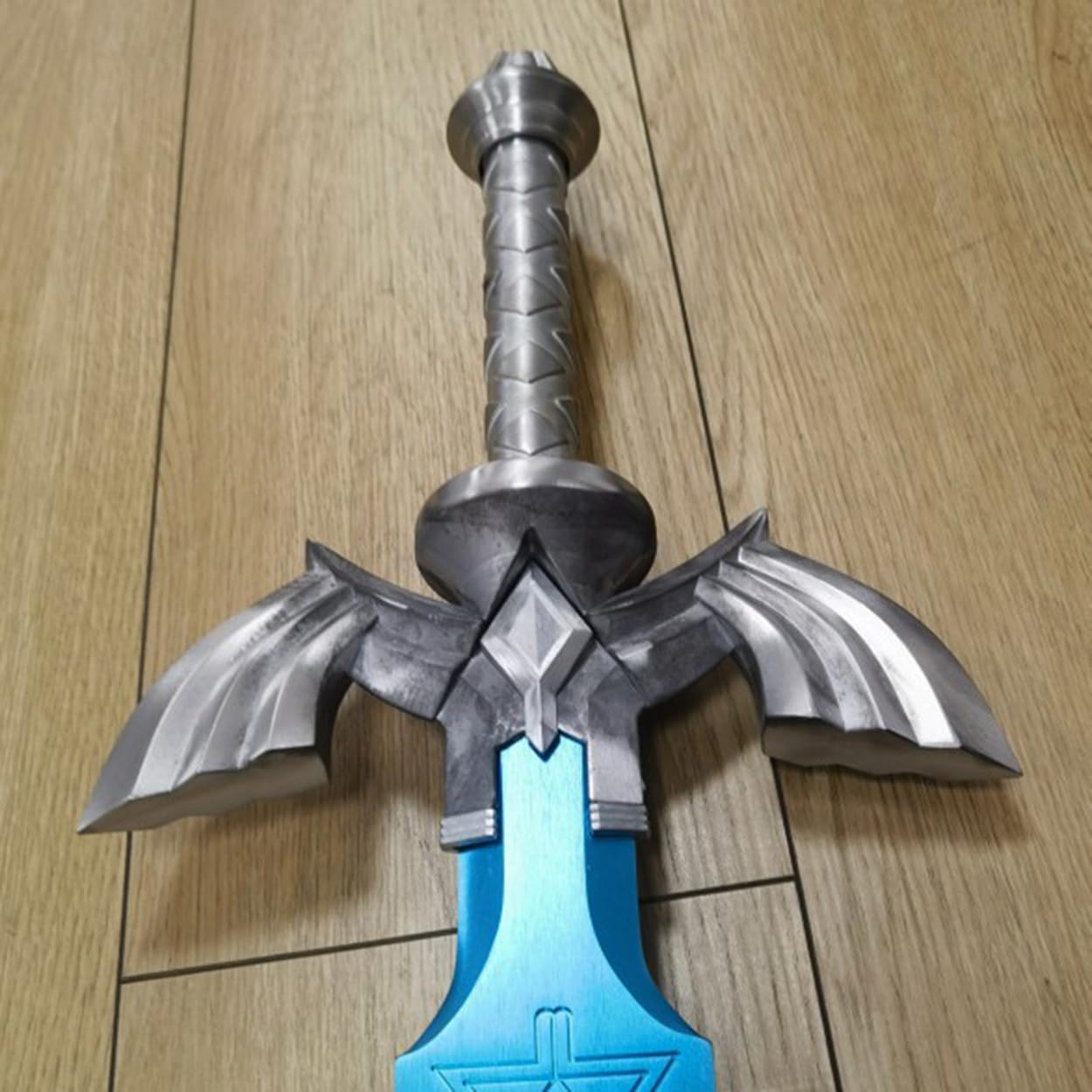 2024 The Kingdom Master Real Sword, 2.0 Edition Metal Skyward Hero’s Swords Full Size Weapon Props Blue
