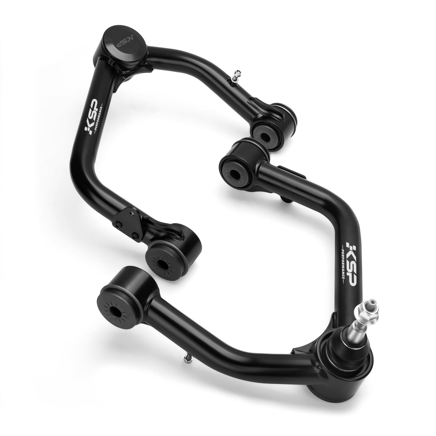 KSP Front Upper Control Arms for 19-24 Chevy Silverado GMC Sierra 1500, 2-4" Front UCA with Ball Joints for 2019+ Silverado Sierra 1500, Adjustable Aftermarket Lift Suspension Arms with Rubber Bushing