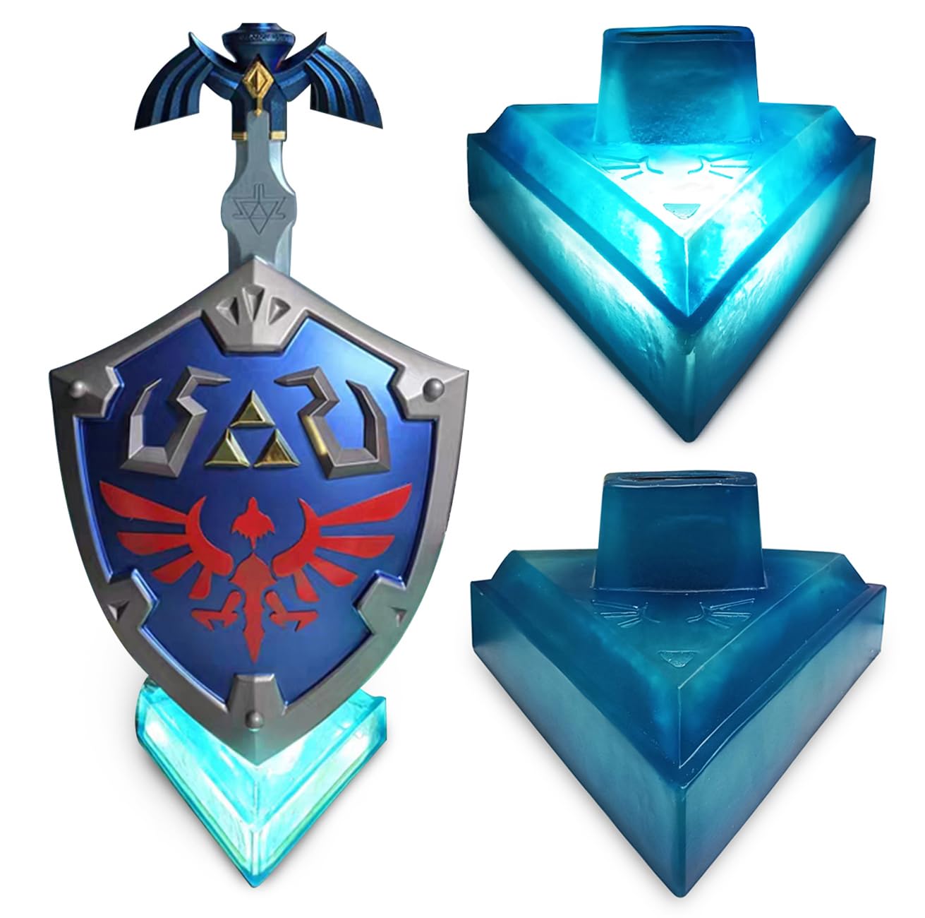 ACBAGI Exclusive Light-up Display Stand Base for Full Size Master Sword and Hylian Shield