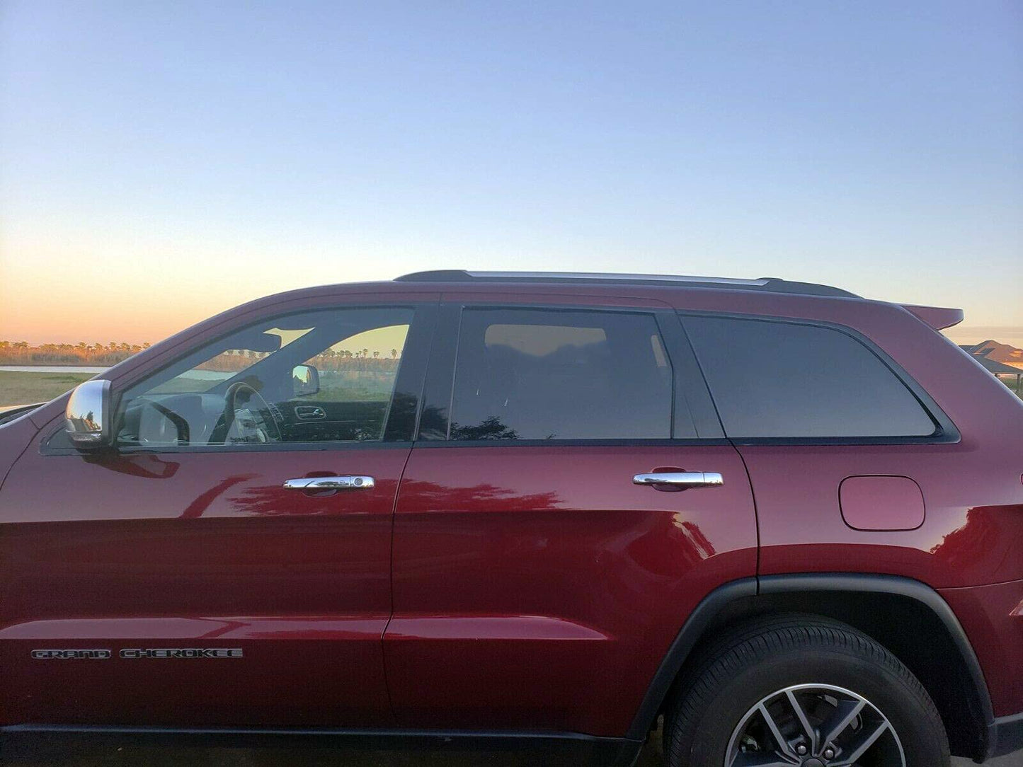 SlickMod Chrome Delete Blackout Vinyl Overlay for 2011-2021 Jeep Grand Cherokee Window Trim (Gloss Black)