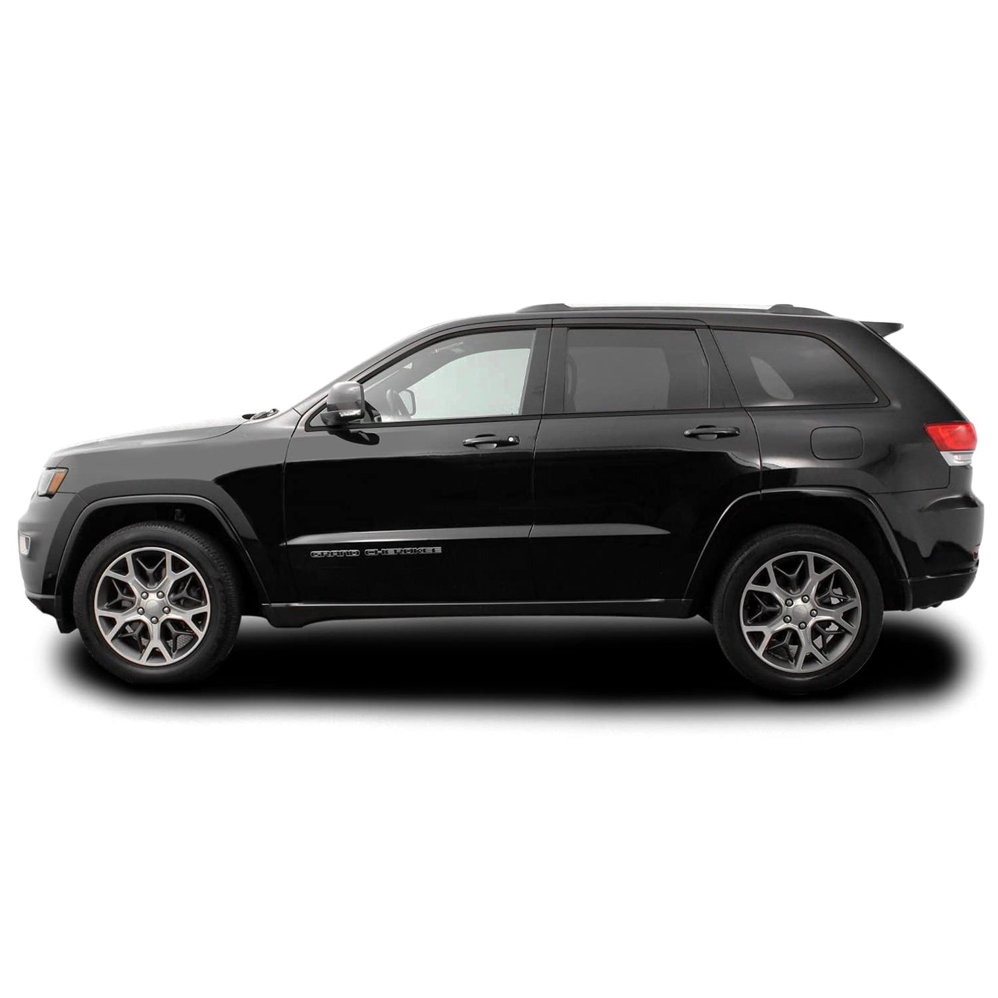 SlickMod Chrome Delete Blackout Vinyl Overlay for 2011-2021 Jeep Grand Cherokee Window Trim (Gloss Black)