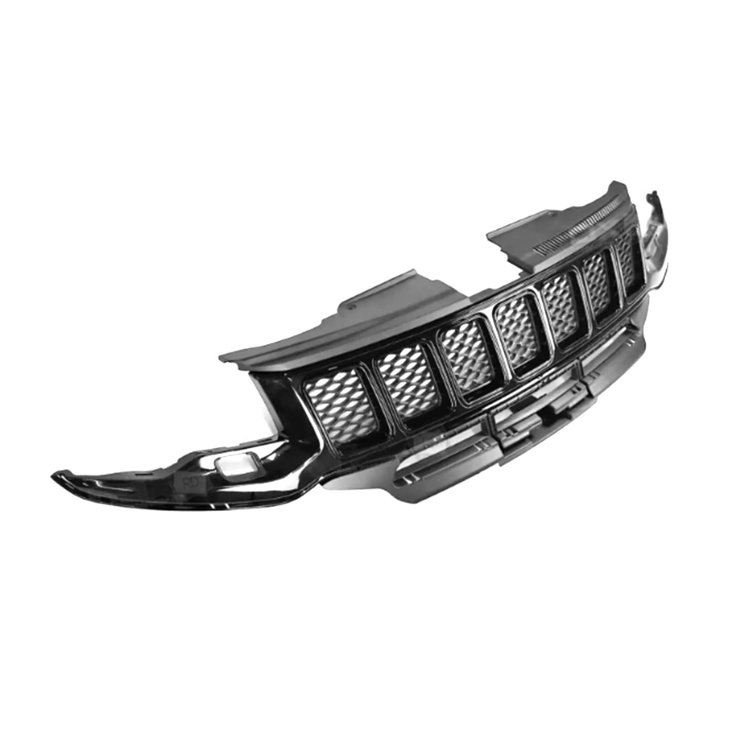 Front Complete Bumper Grille Assembly Compatible With 2017 2018 2019 2020 2021 Je-ep Grand Cherokee SRT8,w/DRL
