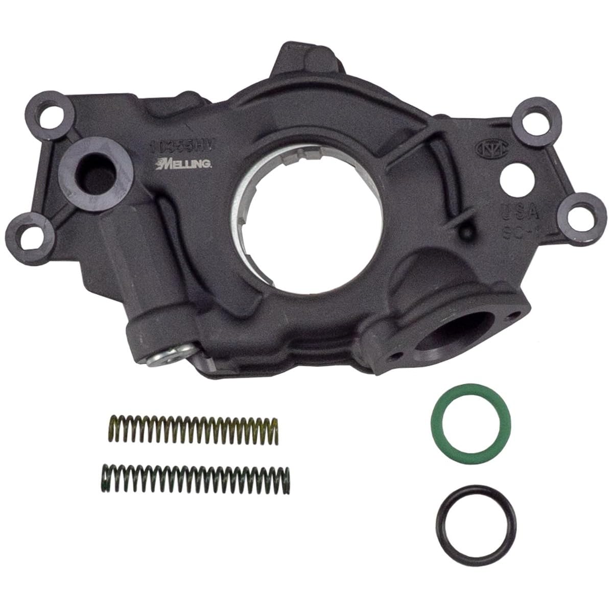 Melling Oil Pump, Wet Sump, Internal, High Volume, High Pressure, 7/8 in Inlet
