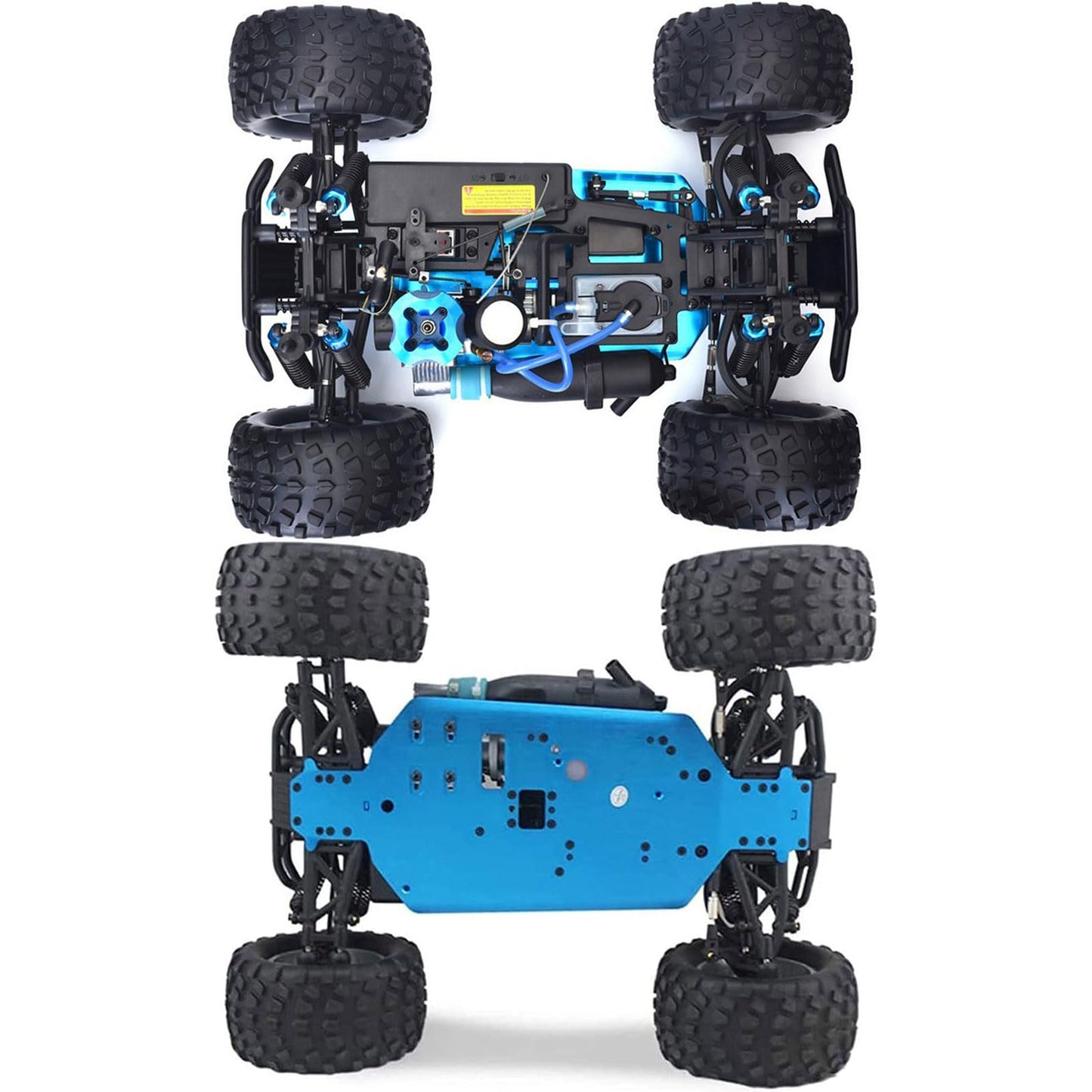 STEDMZ 1/10 Nitro RC Truck for Adult RTR 80KM/H Fast Nitro Gas Power Car High Speed Off Road Climbing Vehicle Gas-Engine 4WD Remote Control Truck Hobby Racing, Oil-Powered Short Course Rally Crawler