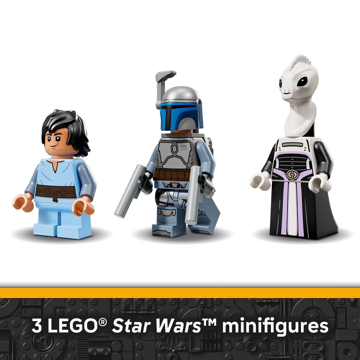 LEGO Star Wars: Attack of The Clones Jango Fett's Starship Building Toy - Pretend Play Set for Boys & Girls, Ages 9+ - Collectible Model Kit & Kids Room Decor - Gift for Birthdays - 75433