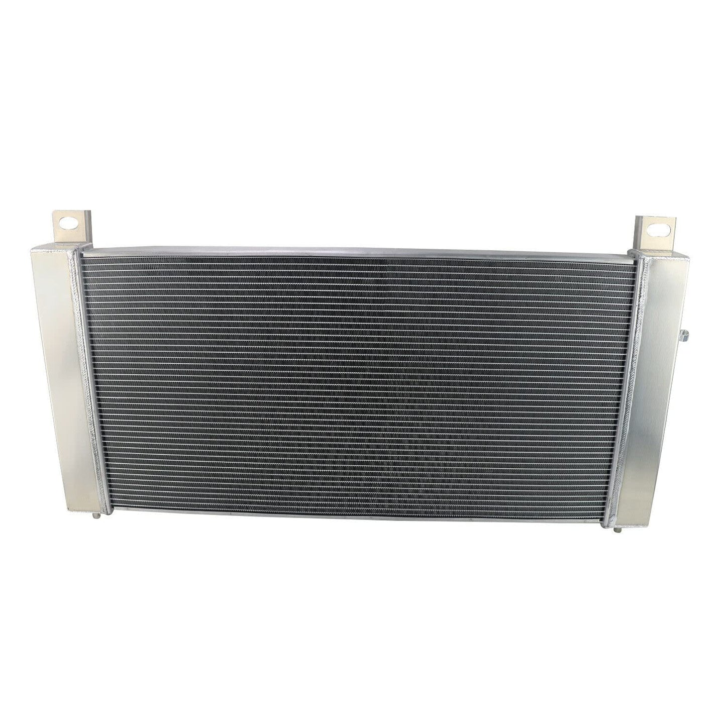 ALLOYWORKS CU2370 34" Core Radiator For 1999-2014 Chevy Silverado 1500 2500 Suburban Tahoe GMC Yukon GMC pickup Sierra 4.8 5.3 6.0L Radiators, 3 Row Full Aluminum Radiator Shroud Fan Relay Kit