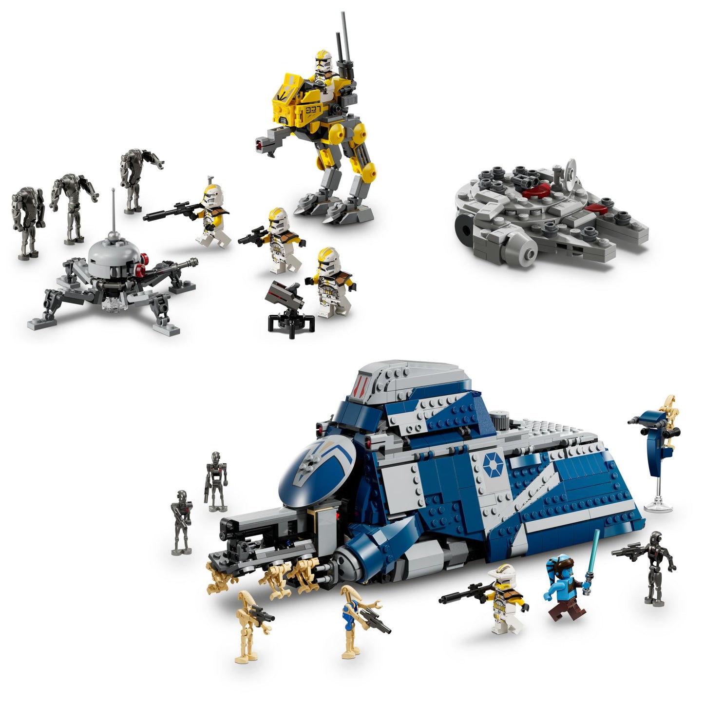 LEGO Star Wars Epic Battle Set Co-Pack - Pretend Play Building Toy for Boys & Girls, Ages 7+ - Includes 13 Droid Figures, 6 Minifigures, & Bonus Gift - Gift for Birthdays - 66808