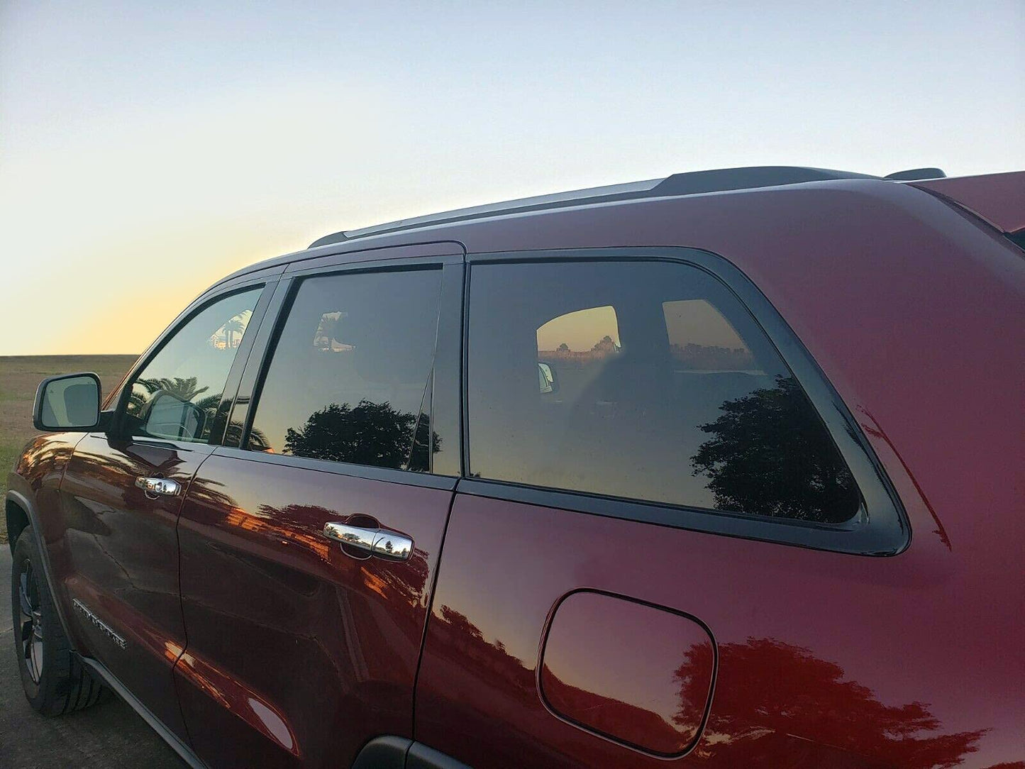 SlickMod Chrome Delete Blackout Vinyl Overlay for 2011-2021 Jeep Grand Cherokee Window Trim (Gloss Black)