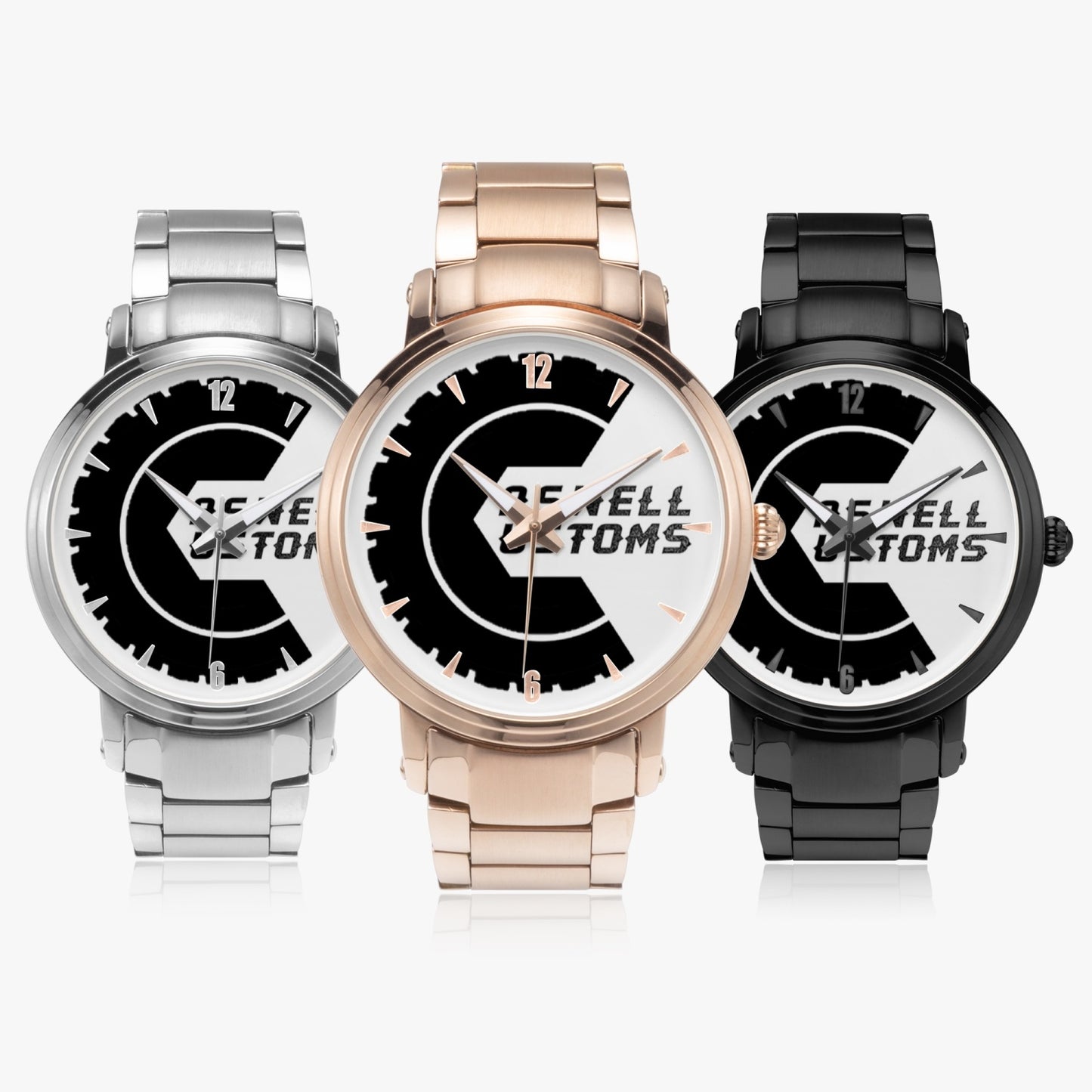 Caswell Customs Steel Strap Automatic Watch