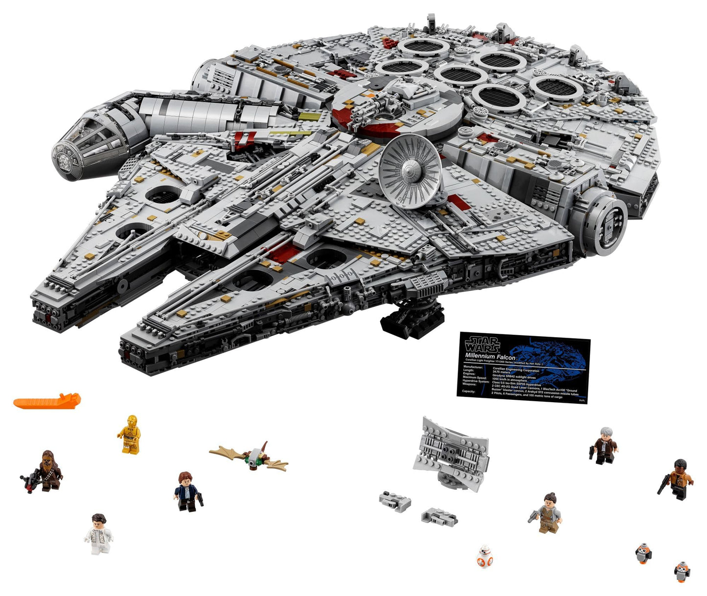 LEGO Star Wars Millennium Falcon - Building Set for Adults, Ages 16+ - Gift for Birthday - Movie Collectible Model Kit - Display in Home or Office - 75192