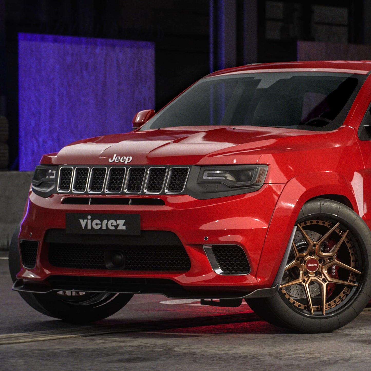 Vicrez Widebody Kit Demon Style vz101924 for Jeep Grand Cherokee SRT 2012-2021