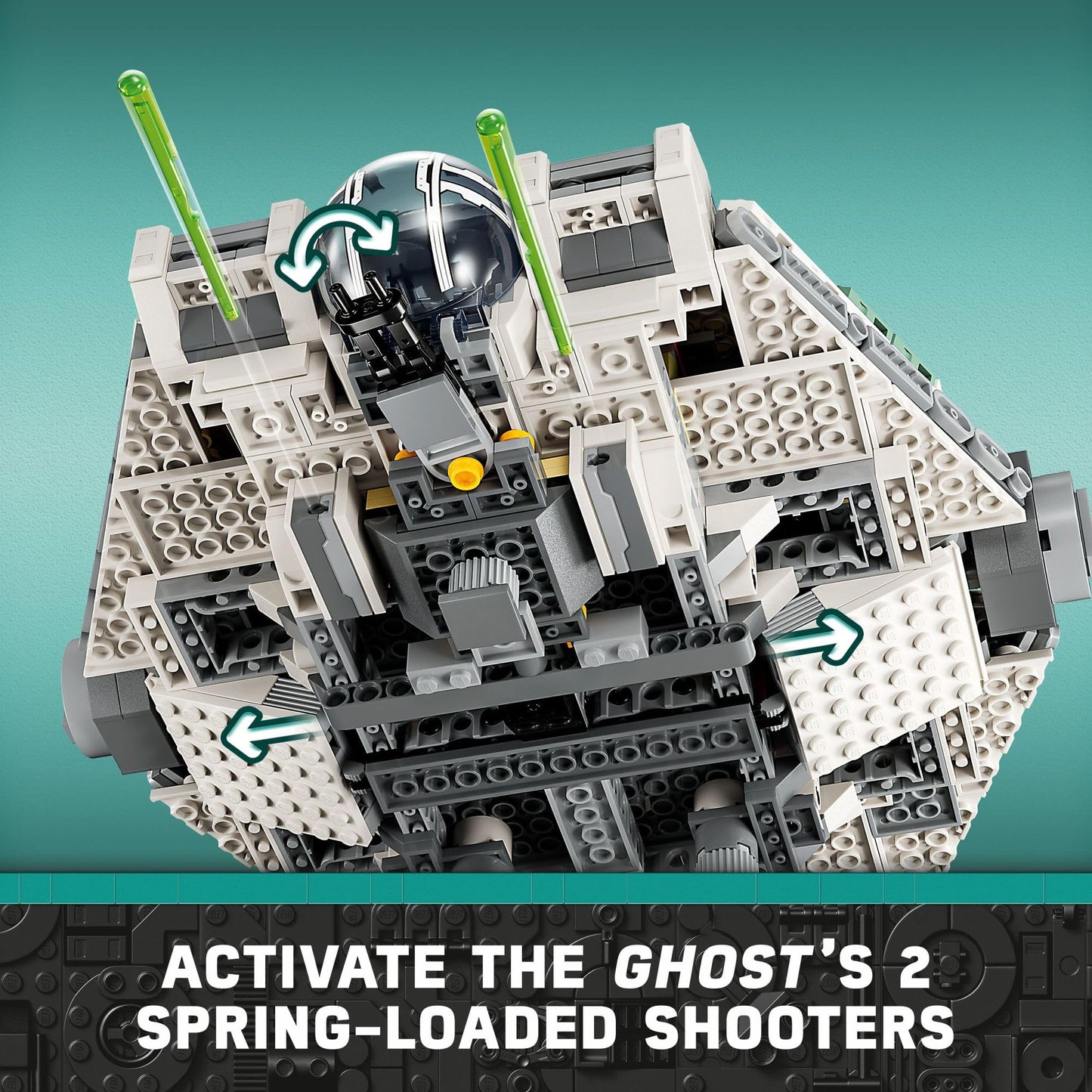LEGO Star Wars Ahsoka Ghost and Phantom II Spaceship Toy - Star Wars Building Toys Set for Kids, Boys & Girls, Ages 10+ - Star Wars Gifts for Birthdays & Events - 5 Minifigures - 75357