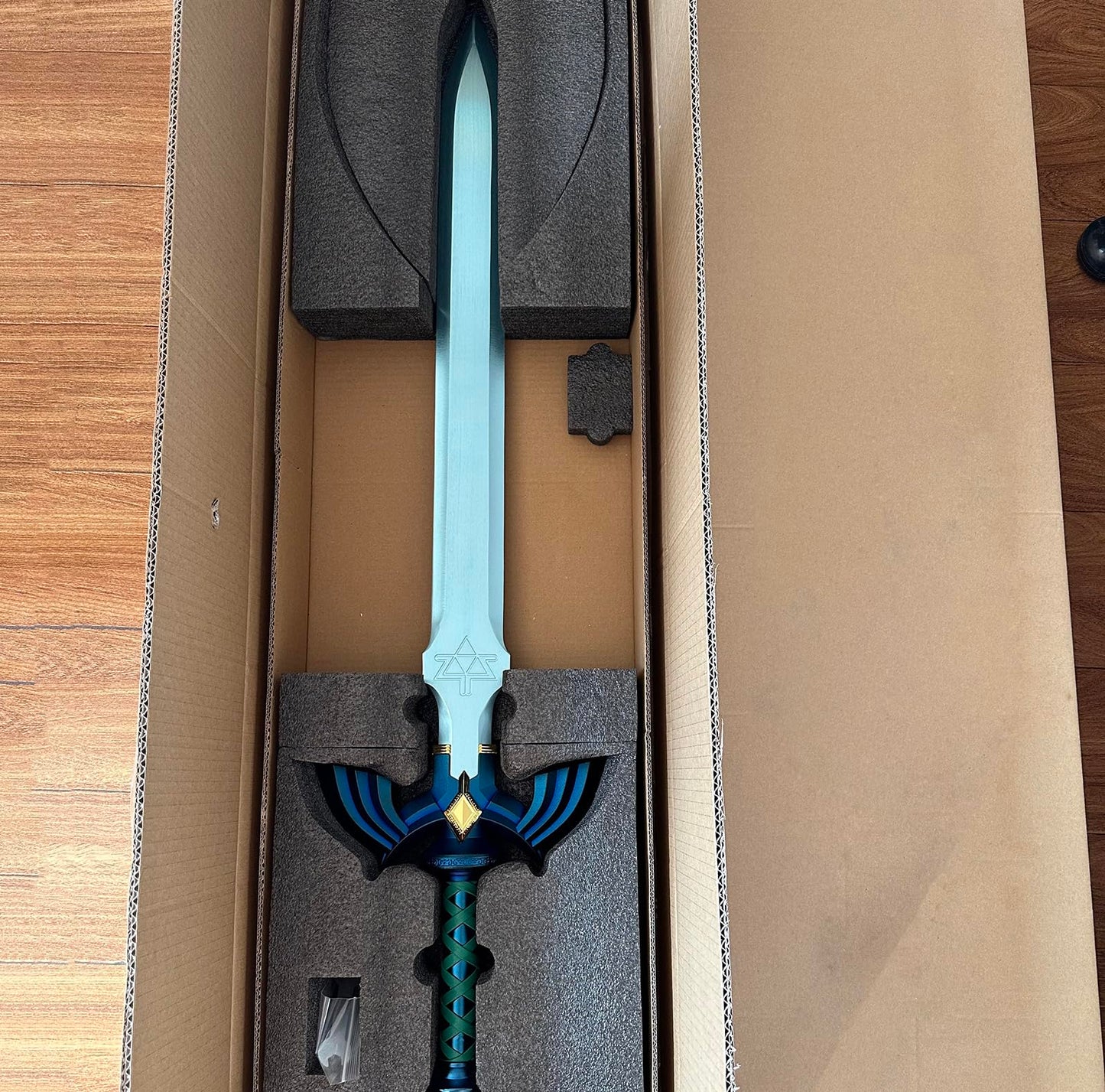 2024 The Kingdom Master Real Sword, 2.0 Edition Metal Skyward Hero’s Swords Full Size Weapon Props Blue