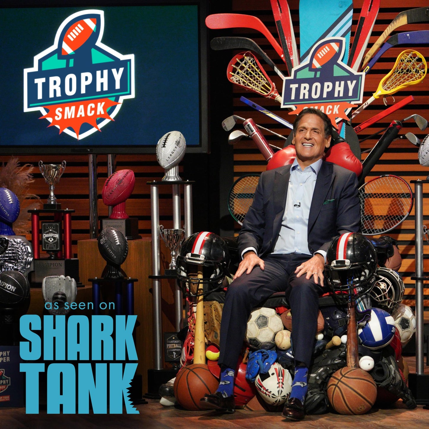 TrophySmack Fantasy Football Trophy, Championship Award - Engravings Included with Up to 19 Years Past Winners, 26 Inch Tall (Black Football, Gold Columns, Winning is Everything)