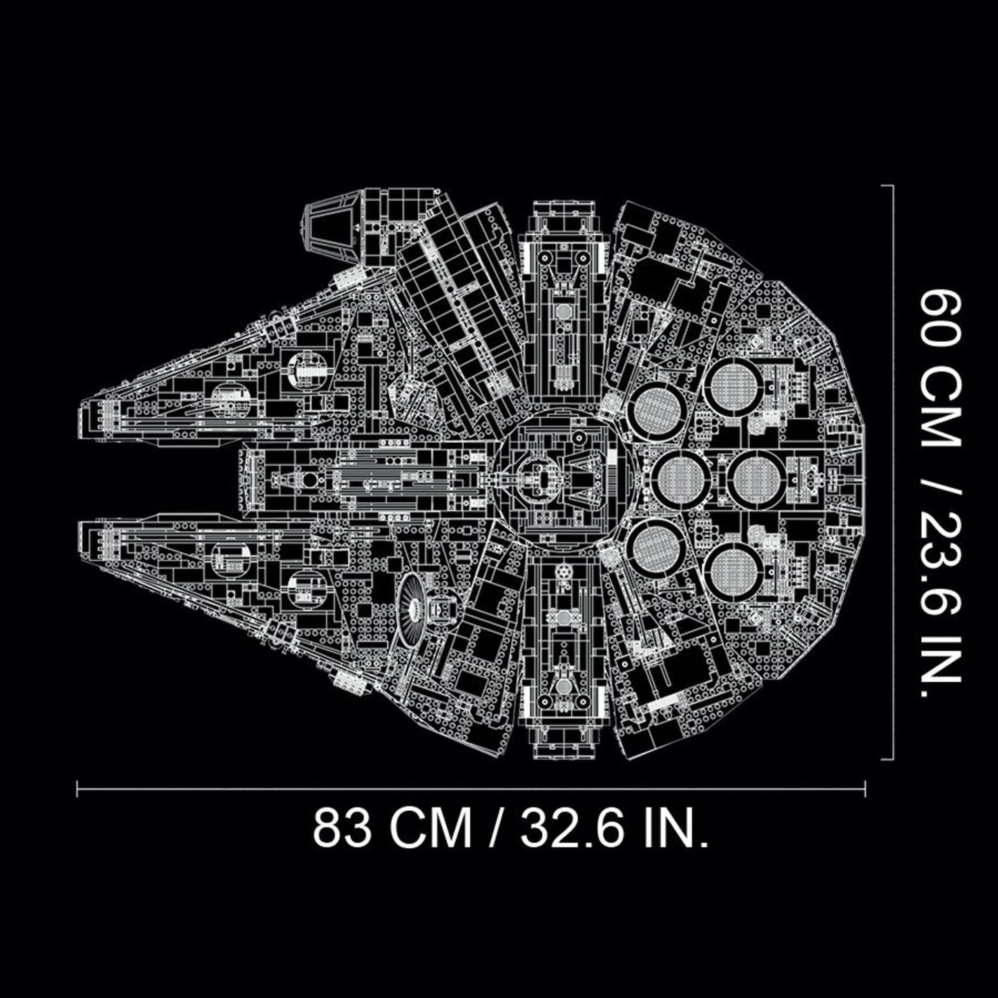 LEGO Star Wars Millennium Falcon - Building Set for Adults, Ages 16+ - Gift for Birthday - Movie Collectible Model Kit - Display in Home or Office - 75192