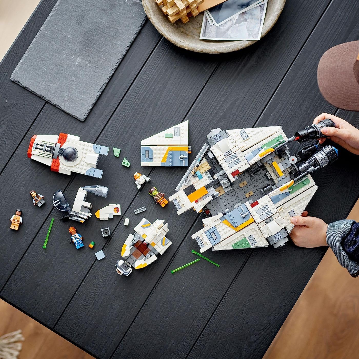 LEGO Star Wars Ahsoka Ghost and Phantom II Spaceship Toy - Star Wars Building Toys Set for Kids, Boys & Girls, Ages 10+ - Star Wars Gifts for Birthdays & Events - 5 Minifigures - 75357