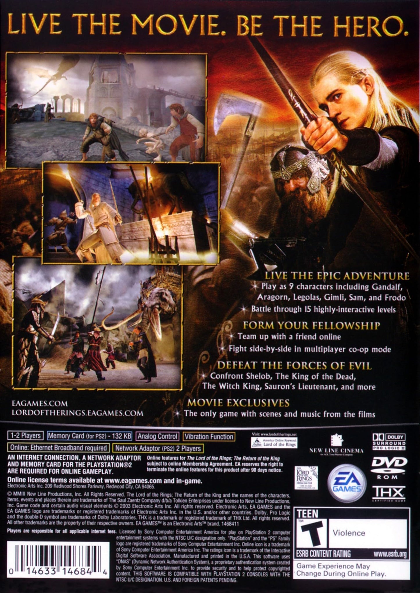 Lord of the Rings: Return of the King - PlayStation 2 (Renewed)