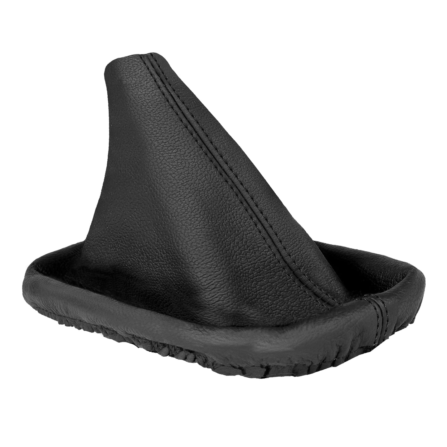 L & P Car Design Shift Boot Cover Genuine Leather Compatible with BMW 3 Series e30 e36 e46 5 Series e34 Manual Transmission Black
