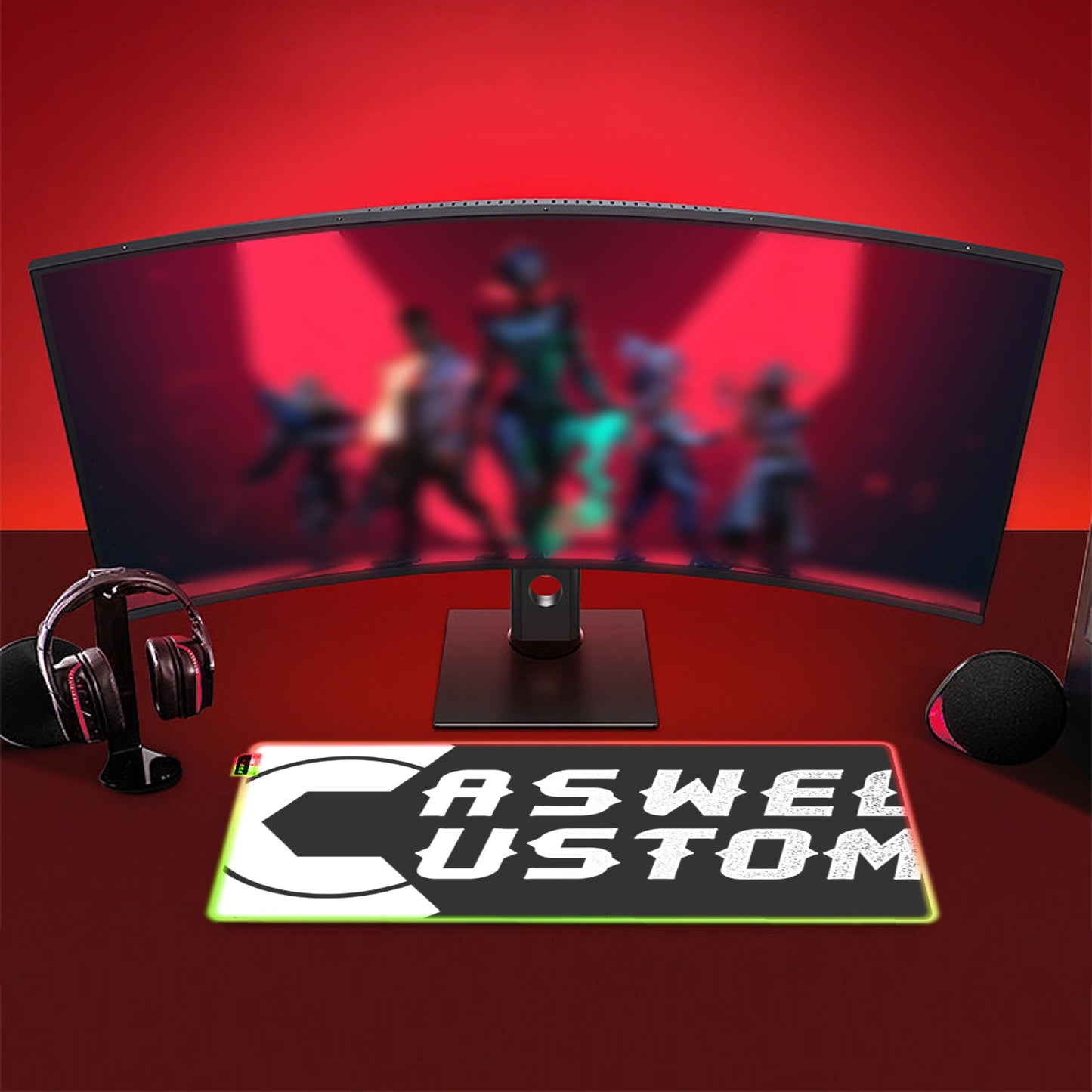 Caswell Customs LED Gaming Mouse Pad