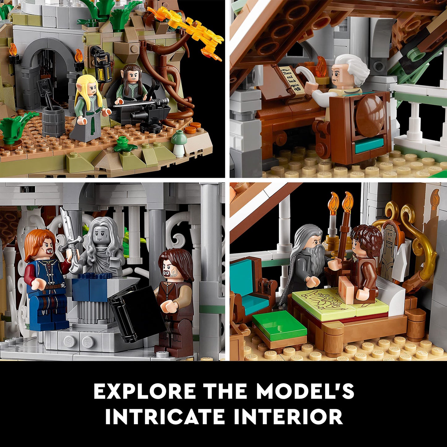 LEGO Icons The Lord of The Rings: Rivendell Building Set for Adults, Ages 18+ - LOTR Bedroom or Home Decor - Gift for Men & Women - 10316