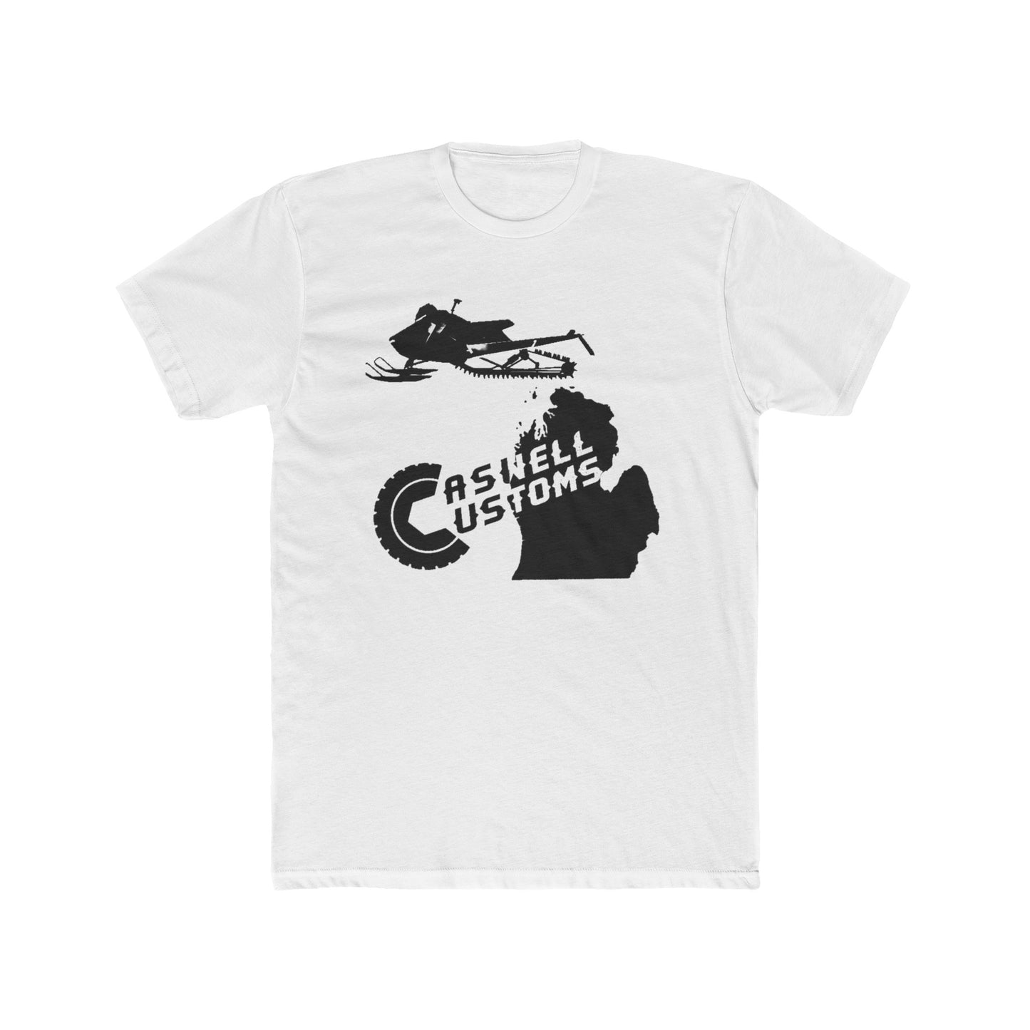 Michigan Snowmobiler CC Men's Cotton Crew Tee