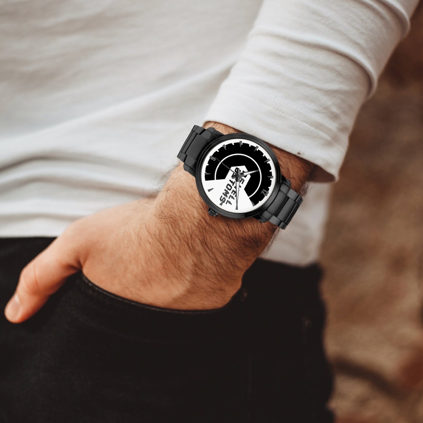 Caswell Customs Steel Strap Automatic Watch