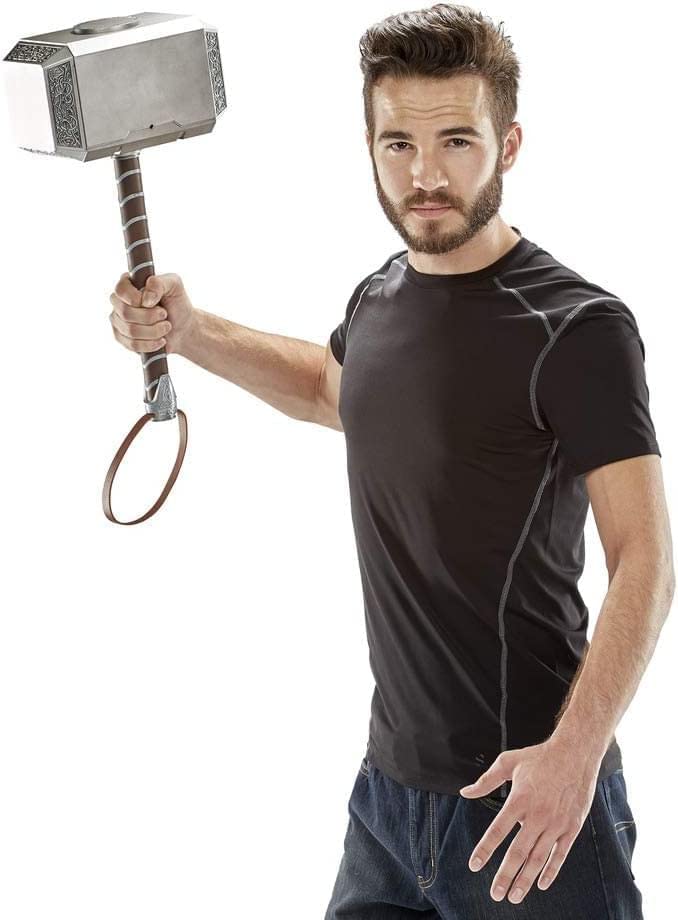 Marvel Avengers Legends Series Mjolnir Electronic Hammer , Gray