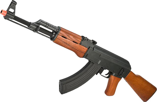 Evike Airsoft - CYMA Standard AK47 Metal Real Wood Blowback AEG Airsoft Rifle (Package: Gun Only)