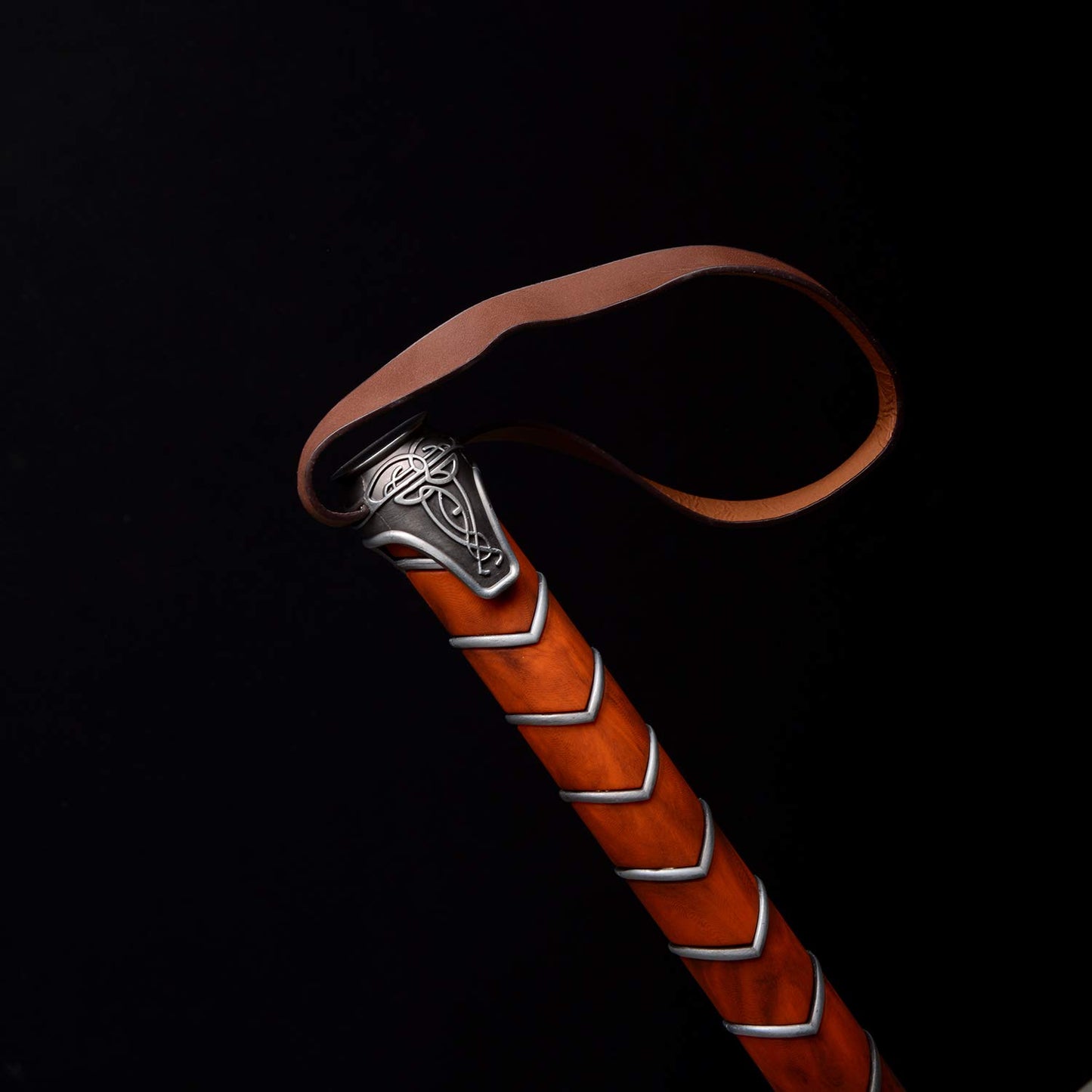 Sword Valley Thor's Hammer With Base - Nordic Myth Metal War Hammer - 44.5cm/17.5" - Cosplay Props Available For Collection - The Dark World Lightning Strike Hammer