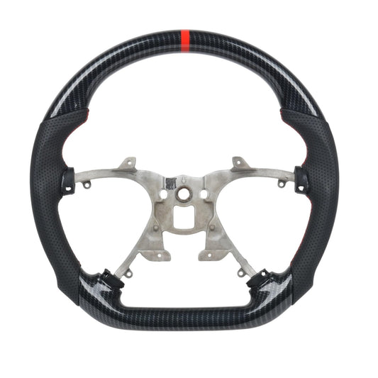 Hydro Dip Carbon Fiber Perforated Leather Steering Wheel Compatible For Chevrolet Silverado 2017-2023 Suburban 2007-2013 Tahoe 2007-2013