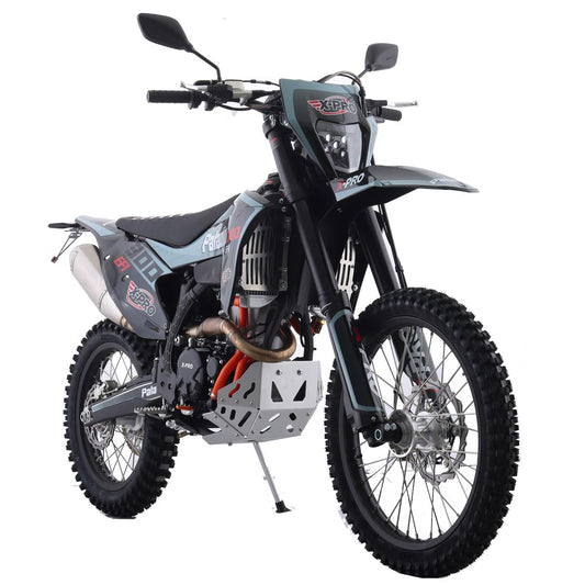 X-PRO 300 EFI Dirt Bike with Big 21"/18" Wheels! 6-Speed Manual Transmission! Balance Shaft and Dual Overhead Camshaft (DOHC) with Four Valves Engine! (Black)