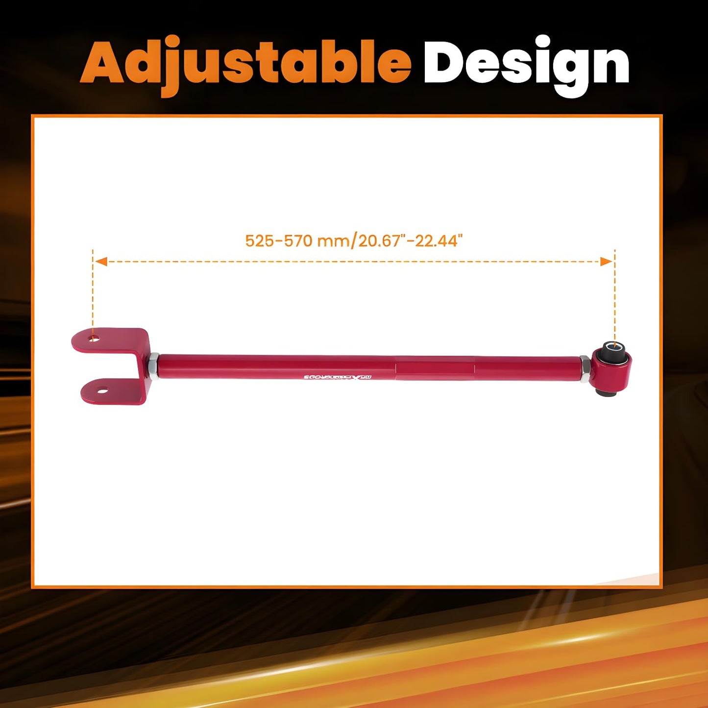 maXpeedingrods Rear Lower Adjustable Camber Arms for BMW E36 E46 3-Series E83 X3 E85 E86 E89 Z4 - Black