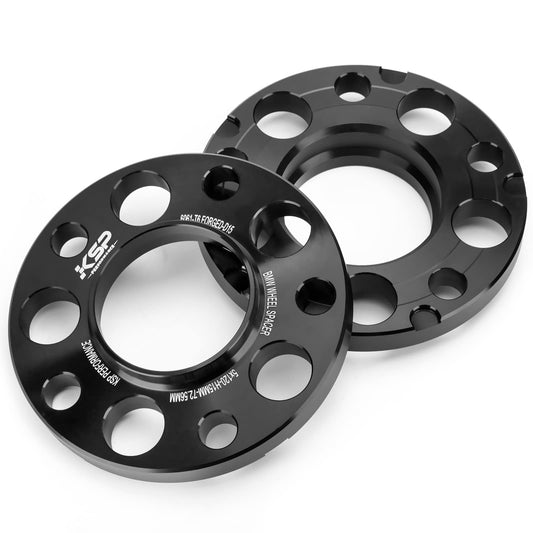 KSP 5X120mm Wheel Spacers, 2PCS 15mm Hubcentric Forged Spacer for E36 E46 E90 E92 E60 318i 323i 325i 328i 330i 335i 525i 545i Thread Pitch M12x1.5 Hub Bore 72.56mm