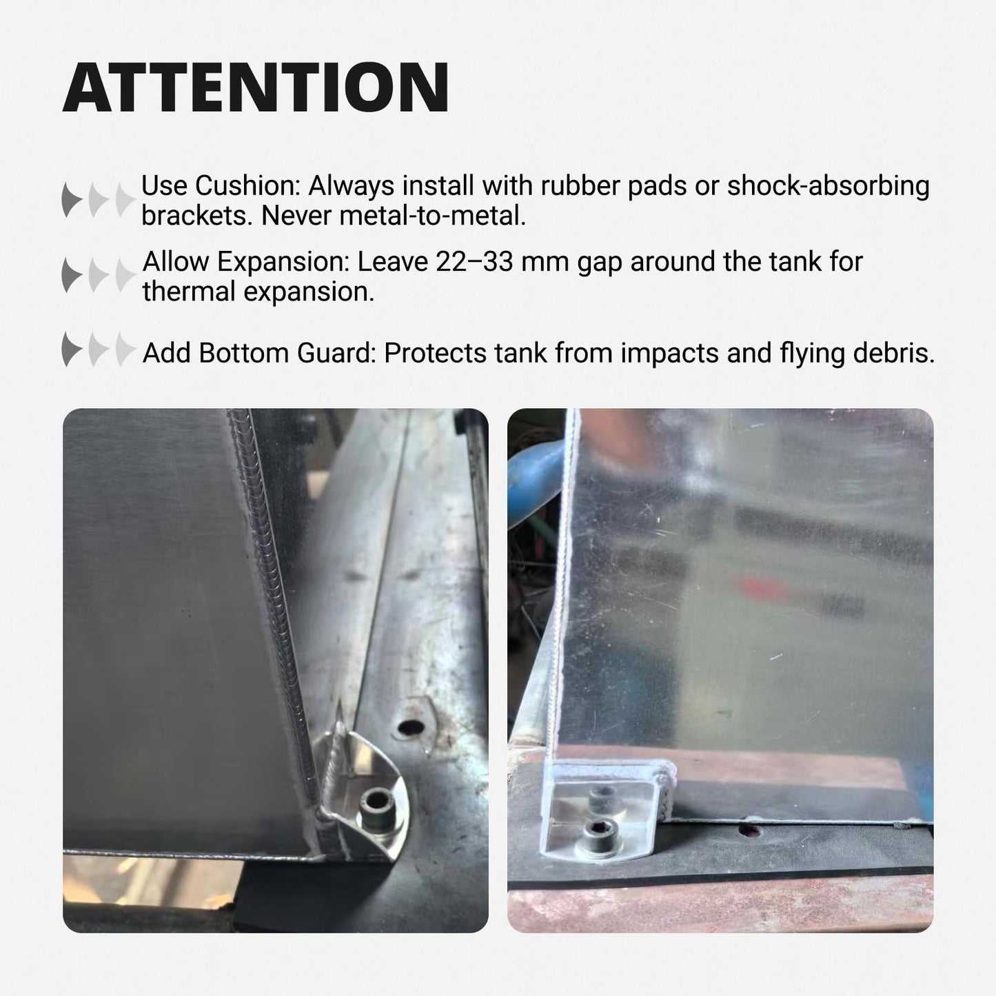 EVIL ENERGY 20 Gallon Fuel Cell Gas Tank Aluminum with Level Sender Street Drift Black