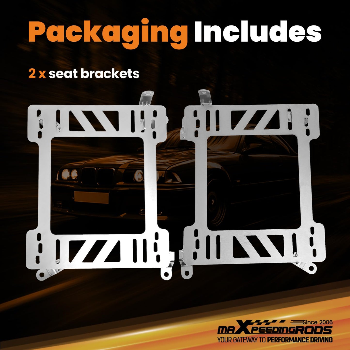 Maxpeedingrods Heavy Duty Racing Seat Mount Bracket for BMW 3 Series E36 Coupe 1992-1999 Left Right