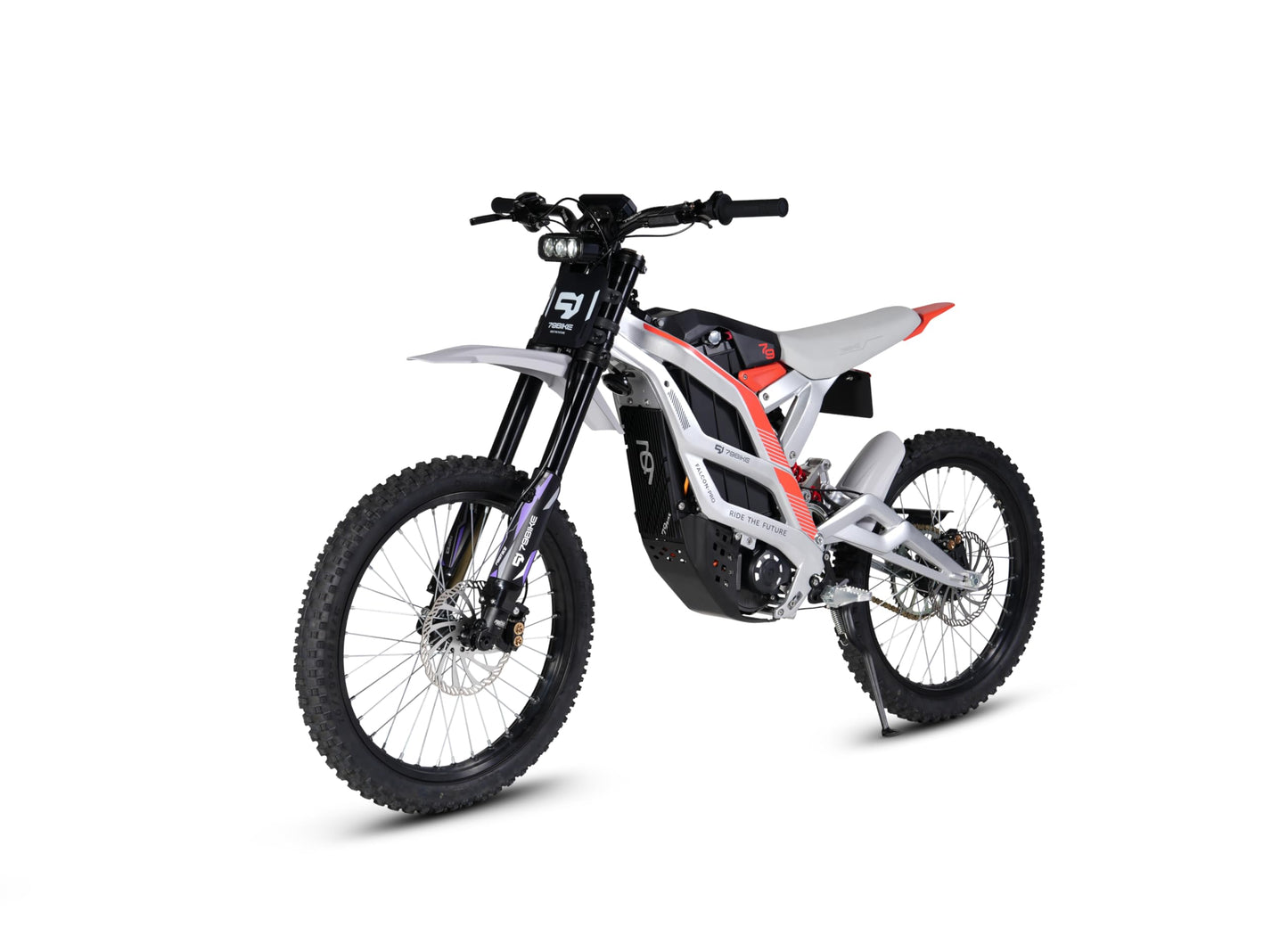 Electric Dirt Bike for Adult, Falcon Pro Platinum, 72V/35AH/10000W(Peak) Motor Ebike, 53MPH Max Speed, 410N.m Max Torque, 3.5h Fast Charging, Off-road 19" Tires, Hydraulic Disc Brake E-Motorcycle