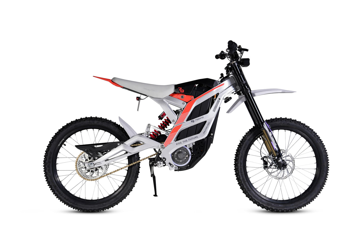 Electric Dirt Bike for Adult, Falcon Pro Platinum, 72V/35AH/10000W(Peak) Motor Ebike, 53MPH Max Speed, 410N.m Max Torque, 3.5h Fast Charging, Off-road 19" Tires, Hydraulic Disc Brake E-Motorcycle