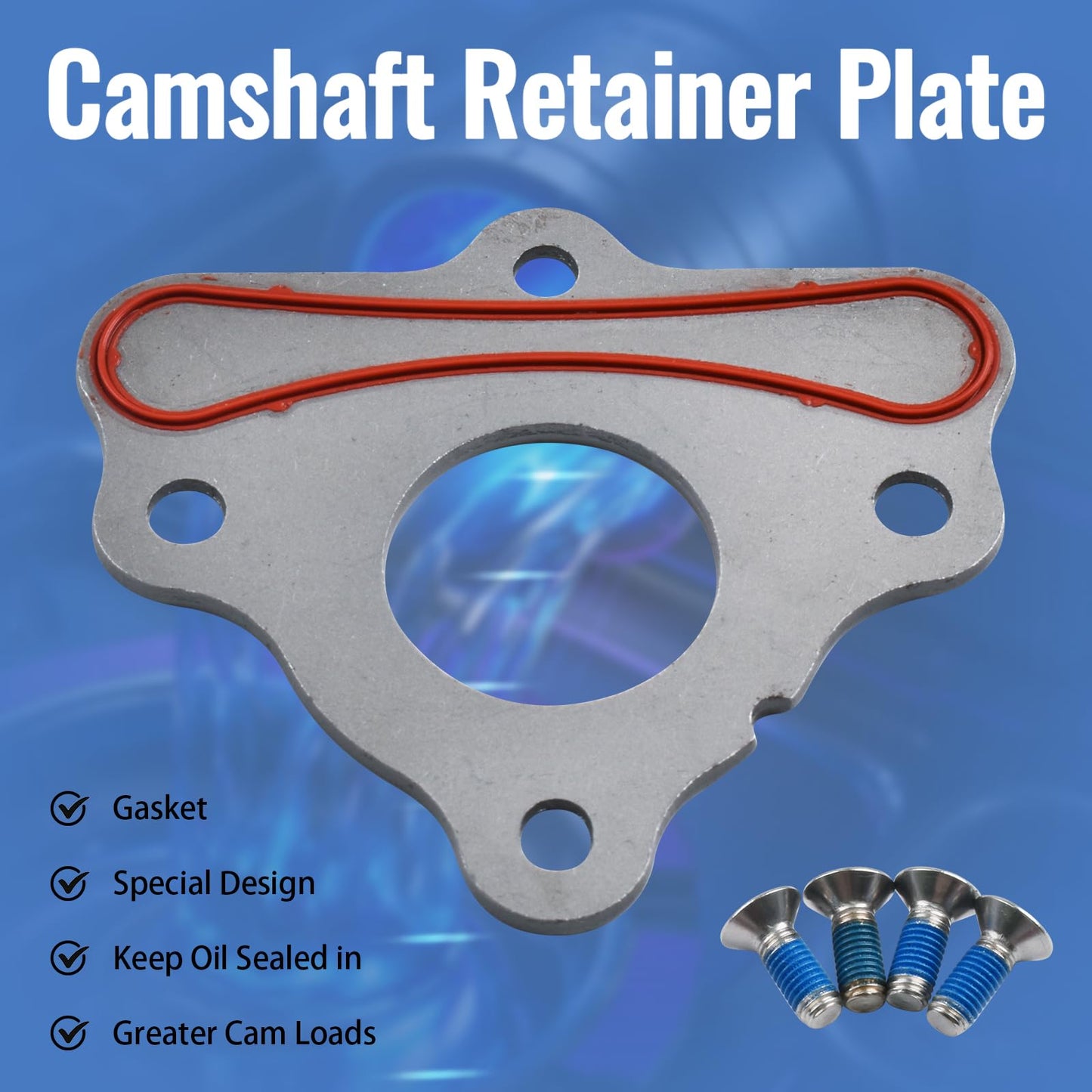 BTSCAR NON AFM/DOD 5.3 Camshaft Lifter Kit Fit for 2007-2013 Chevy Avalanche Silverado 1500 Tahoe Trailblazer, GMC Sierra Yukon Envoy, Buick SAAB Isuzu, w/Thrust plate & Valley Cover Gasket #12598832
