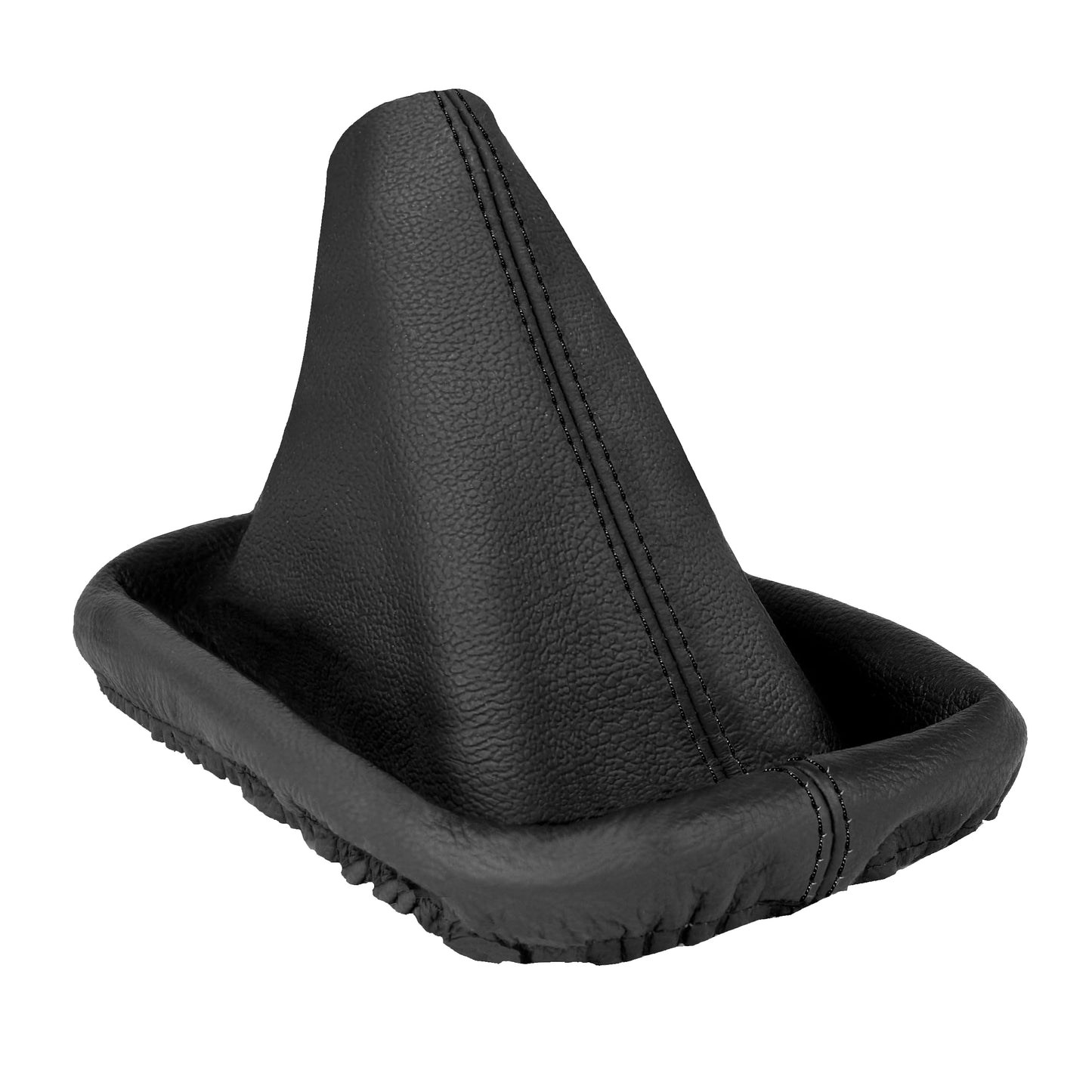 L & P Car Design Shift Boot Cover Genuine Leather Compatible with BMW 3 Series e30 e36 e46 5 Series e34 Manual Transmission Black