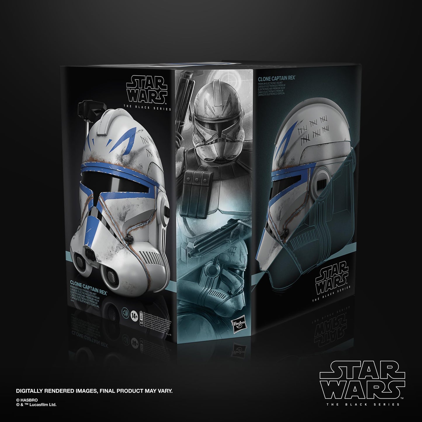 STAR WARS The Black Series Clone Captain Rex Premium Electronic Helmet, Ahsoka Adult Roleplay Item, Ages 14 and Up