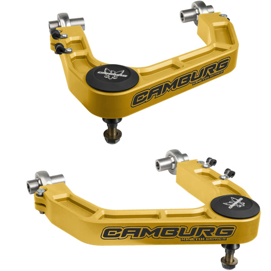 Camburg Suspension Control Arm Kit CAM-210099-GLD: Gold, KINETIK Series, Compatible with 2019-2024 Chevrolet Silverado 1500, 2019-2024 GMC Sierra 1500