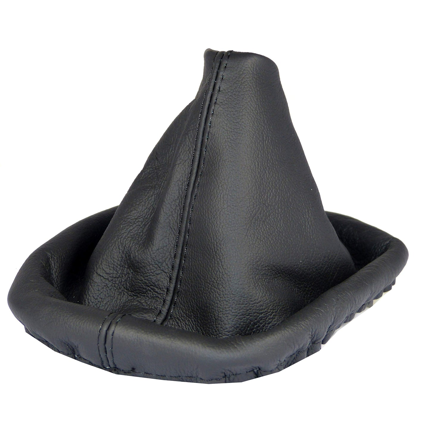 L & P Car Design Shift Boot Cover Genuine Leather Compatible with BMW 3 Series e30 e36 e46 5 Series e34 Manual Transmission Black
