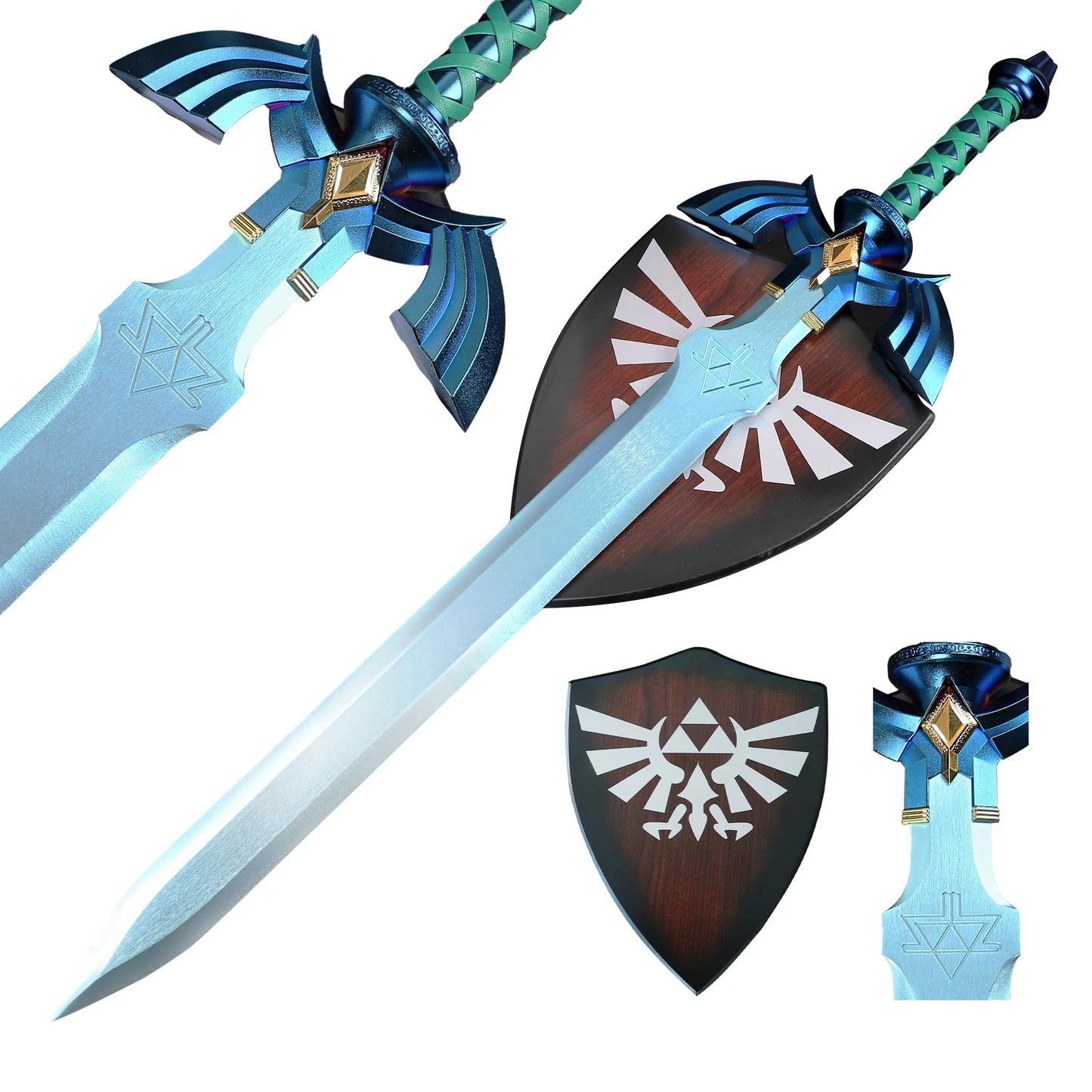 Legend of Z Master Sword Full Size Metal Replica BOTW Ocarina of Time Breath of The Wild Kingdom Tears DMAR Metal 2.0 Replica