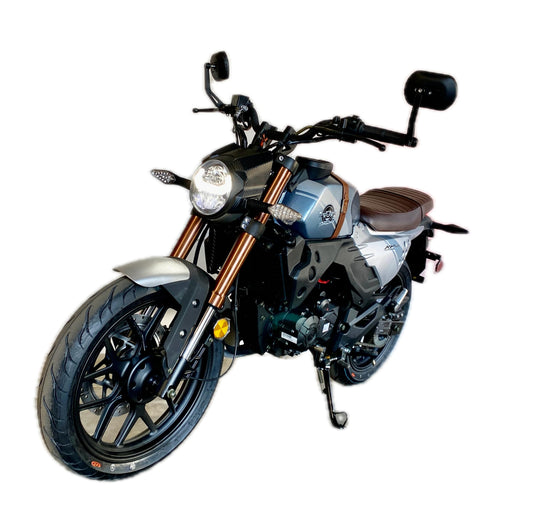 BELMONTE BIKES Lifan KPM 200 Blue Adult Motorcycle Cafe Racer 200cc Gas Street Motorcycle Electric Fuel Injection 17HP 6 Speed Made by Lifan