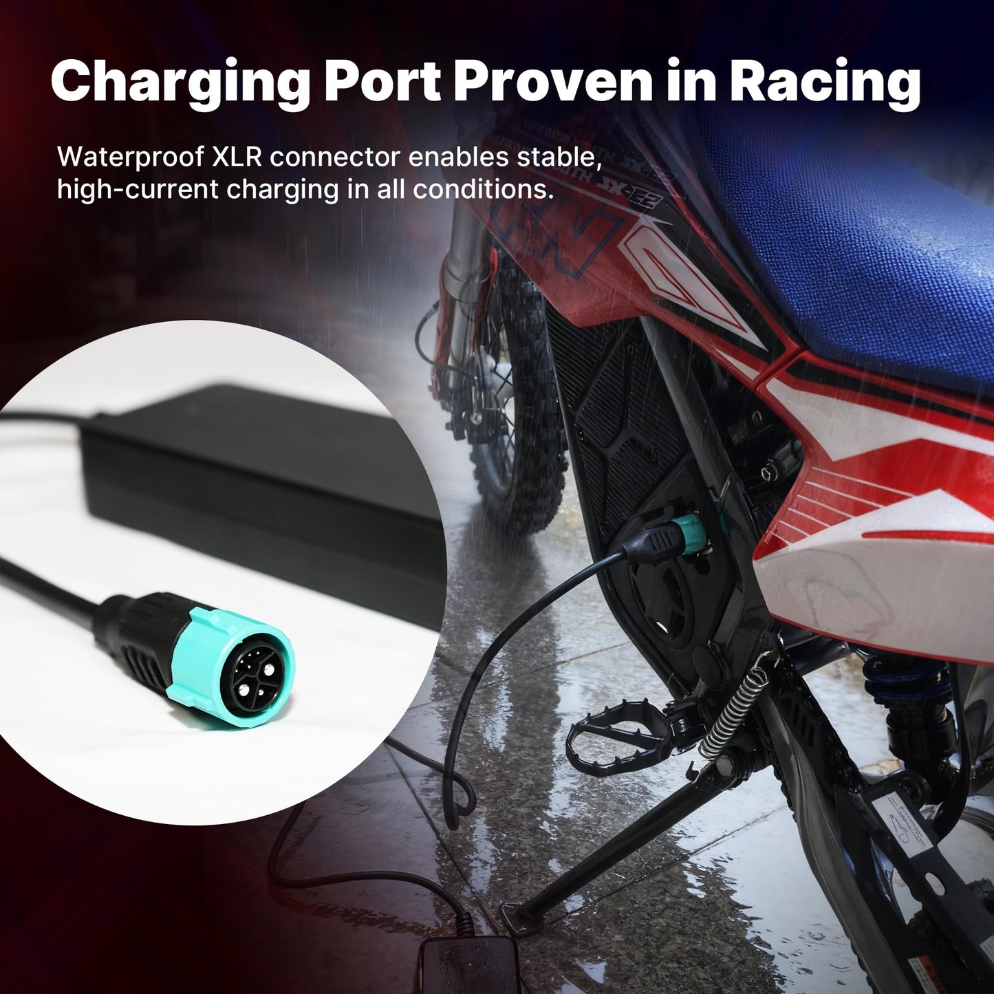 RFN Warrior Youth SX-E2 Electric Dirt Bike for Age 13+, 2000W Peak Motor,31 MPH Top Speed, 3-Speed Modes, 48V 15AH,19 Miles Range,12"/10" F/R Wheels, Dirt Bike with Dual Hydraulic Disc Brakes.